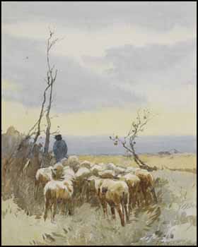 Leading the Flock by Frederick Charles Vipont Ede sold for $468