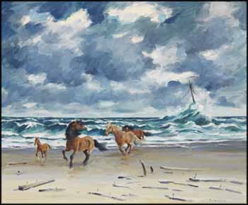 On the Beach by John Douglas Lawley sold for $3,125
