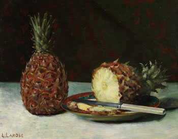 Deux ananas by Ludger Larose sold for $3,125