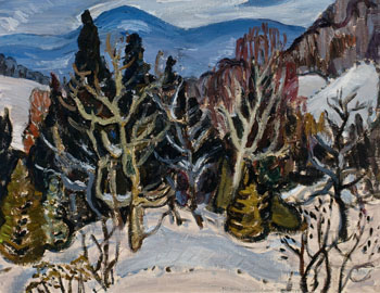 Winter Landscape by Dr. Naomi Jackson Groves sold for $500