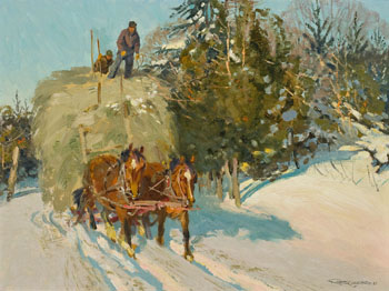 Lachute, Québec by Robert Elmer Lougheed sold for $4,375
