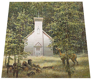 Church by Thomas de Vany Forrestall sold for $8,750
