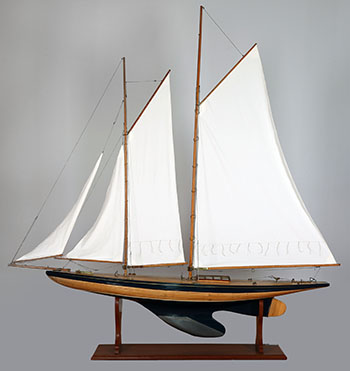 Twin Masted Schooner Pond Yacht 