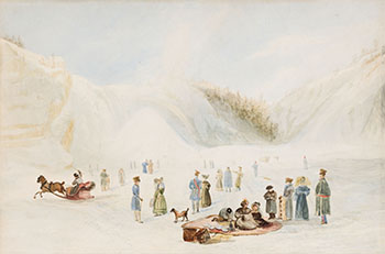 The Cone of Montmorency - Canada by James Pattison Cockburn sold for $46,250