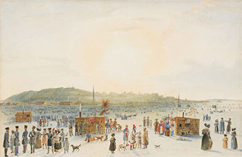 The Pont at Quebec - 1831 by James Pattison Cockburn sold for $49,250