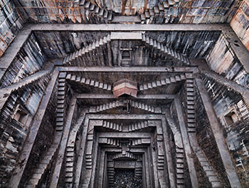Stepwell #5, Nagar Kund Baori, Bundi, Rajasthan, India by Edward Burtynsky sold for $34,250