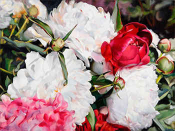 Peonies for the Emperor's Table by Gabor L. Nagy sold for $3,438