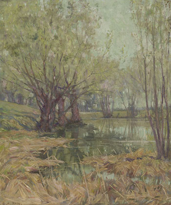 The Pond by George Agnew Reid vendu pour $6,250
