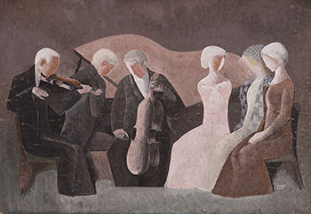 Piano Trio by Bela Kadar sold for $34,250