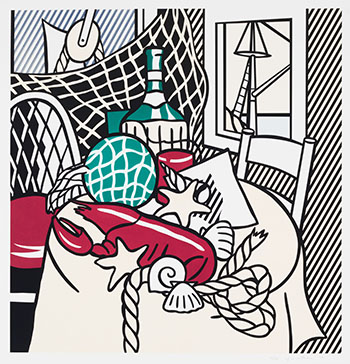 Still Life with Lobster by Roy Lichtenstein vendu pour $40,250