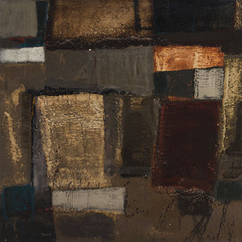 Abstract by John Richard (Jack) Reppen sold for $1,750