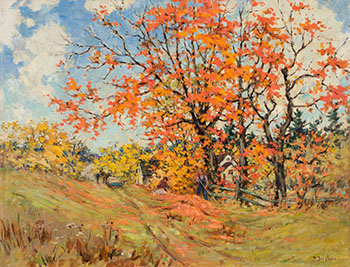 An October Harvest by Berthe Des Clayes sold for $7,500