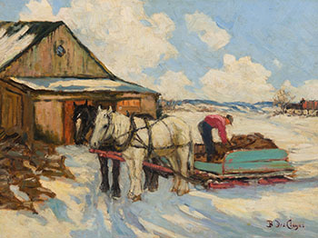 Loading Up by Berthe Des Clayes sold for $5,000