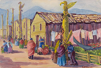 Alert Bay, B.C. by Joanna Simpson Wilson sold for $4,688