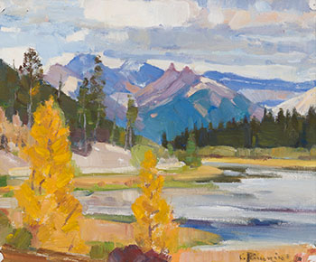 Fairholme Range by Carl Clemens Moritz Rungius sold for $22,500