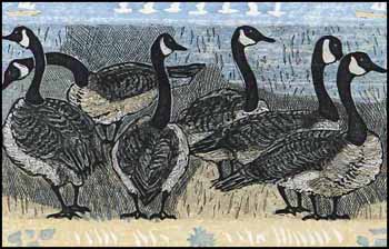 Canada Geese (01165/2013-2081) by Helen Mackie sold for $125