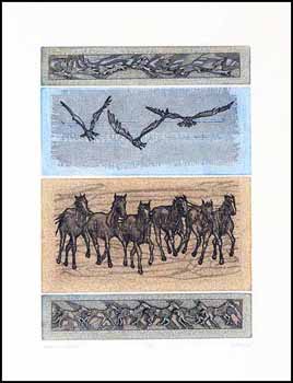 Hawks and Horses (01179/2013-2096) by Helen Mackie sold for $188