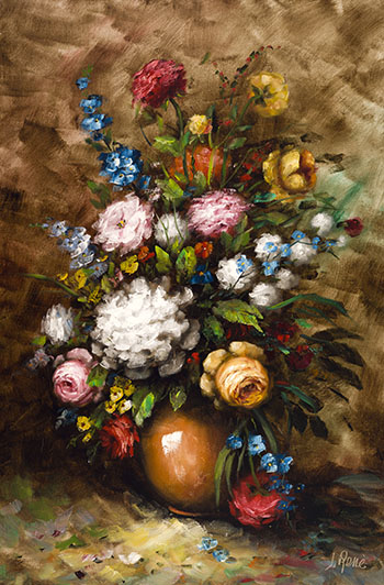 Flowers (#00566) by J Rene sold for $438
