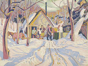 Winter Landscape (#0717) by Albert Edward Cloutier sold for $2,125