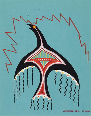 The Hider, Gagathway - Thunderbird (#0621) by Jackson Beardy sold for $6,250