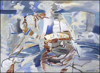 Tugboats, Victoria (01532/2013-2547) by James Gordaneer sold for $1,250