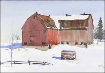 The Red Barn (01541/2013-2566) by Murray McCheyne Stewart sold for $162