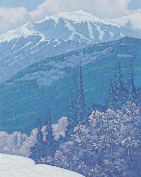 Road to Nakiska III - Mt Allan (03140/18) by Deborah Lougheed Sinclair sold for $1,000