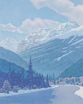Road to Naskiska II - Mt Bogart (03139/38) by Deborah Lougheed Sinclair sold for $1,000
