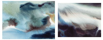 Two Works: Untitled (0163) and Lake (0165) by Frank Lapointe sold for $500