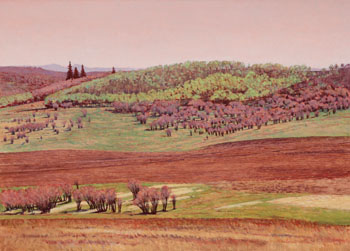Hillside Tapestry (03225/263) by Gilbert A. Flodberg vendu pour $1,000