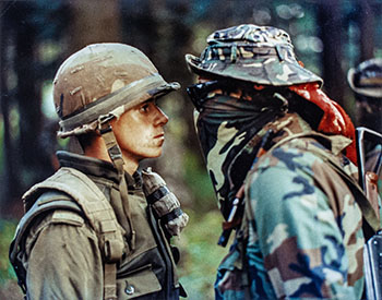 Oka Standoff, September 1, 1990 by Shaney Komulainen sold for $2,000