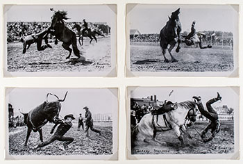 Calgary Stampede, circa 1960 (Set of Four Gelatin Silver Prints) by Joseph Rosettis sold for $313