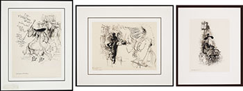 Three Works by Ronald Searle sold for $12,500