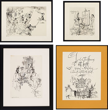 Four Works by Ronald Searle sold for $13,750