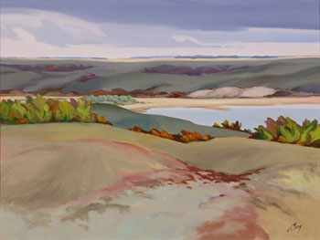 Along the River (03358/46) by Arthur Evoy sold for $904