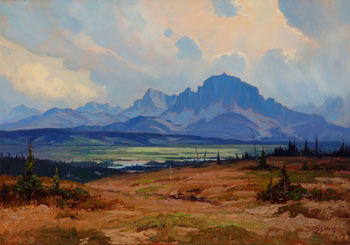 Mount Yamnuska (03324/237) by Roland Gissing vendu pour $5,605