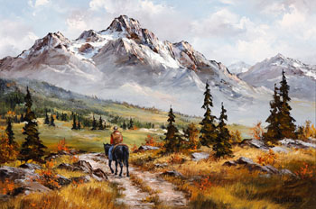 Riding the Kananaskis (03321/502) by Georgia Jarvis vendu pour $3,125