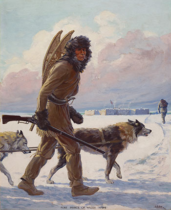 Fort Prince of Wales, 1734 by Arthur H. Hider sold for $73,250