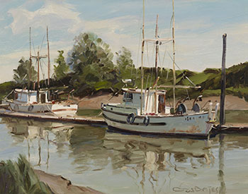 Steveston Slough by George William Bates sold for $3,125
