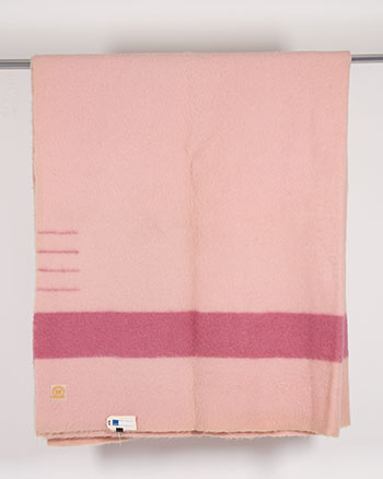 HBC Point Blanket, 4 point, rose by Hudson's Bay Company  sold for $6,875