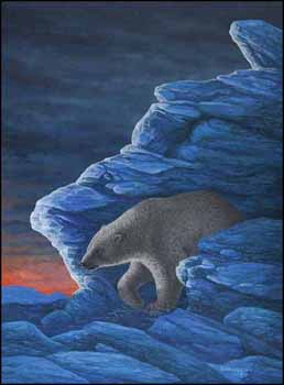 Arctic Afternoon - Polar Bear (02297/2013-768) by Bill Nasogaluak sold for $756
