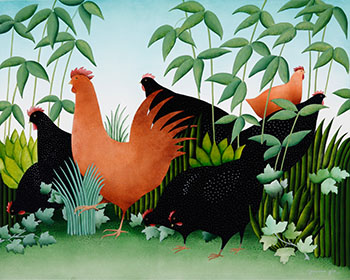 Le Roi Soleil (03787/A88-167) by Genevieve Jost sold for $3,125