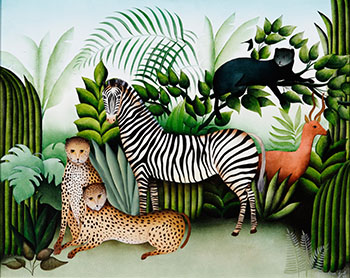 Jungle (03759/A89-252) by Genevieve Jost sold for $2,813