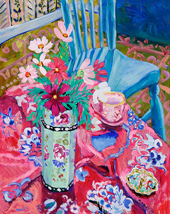 The Turquoise Chair (03858/A89-229) by Mary Pavey sold for $2,000