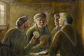 The Cribbage Players (03850/A85-099) by Nelson Surette vendu pour $1,875