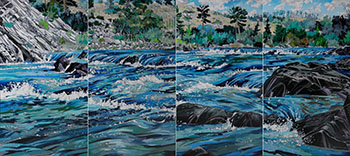 Crowsnest River (04040/04041/04042/04043) by Edward William (Ted) Godwin vendu pour $31,250