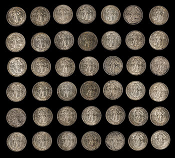 42 Fort Vancouver Centennial Half Dollar Coins by  USA sold for $6,875