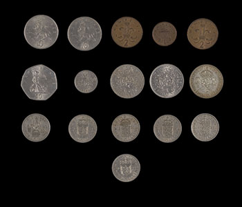 16 Great Britain Shilling and Pence Coins - Assorted Years and Face Values by  United Kingdom sold for $188