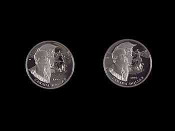Two 1995 $1 Hudson's Bay Company 325th Anniversary Coins, Sterling Silver (00698) by Royal Canadian Mint - Monnaie royale canadienne sold for $563