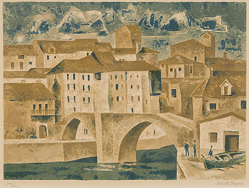 Untitled (Townscape) (00221) by Josep Maria Morató Aragonés sold for $156